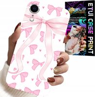 ETUI DO IPHONE XR - RÓŻOWE WSTAZKI WSTĄZKA MODNE WZORY CASE