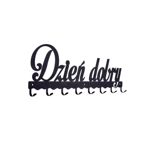 Wieszak ścienny Dzień dobry 01 czarny na Arena.pl