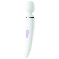 satisfyer wand-er woman white - masażer xxl, 50 trybow, silikonowy