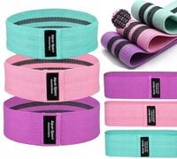 ZESTAW 3 GUMY OPOROWE TAŚMY MATERIAŁOWE DO ĆWICZEŃ