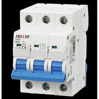 WYŁĄCZNIK NADPRĄDOWY 3P B 10A 6KA 230V AC 50HZ