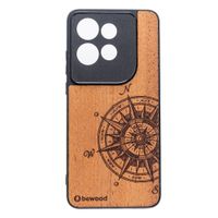 Drewniane Etui Bewood do Motorola Edge 50 Neo TRAVELER MERBAU