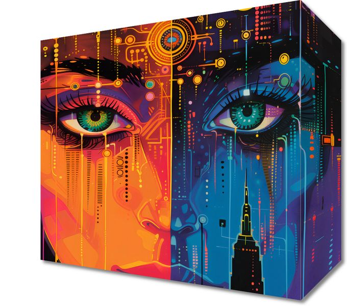 Obraz 20x20cm Cyfrowa Psyche zdjęcie 1