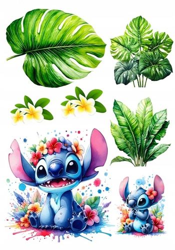 Wydruk CUKROWY jadalny masa cukrowa LILO I STICH STITCH STICZ zestaw na Arena.pl