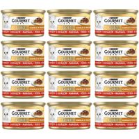 Gourmet Gold Karma dla kotów kawałki w smakowitym sosie z wołowiną 85 g