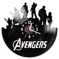 Zegar ścienny z płyty winylowej Avengers 1271.14