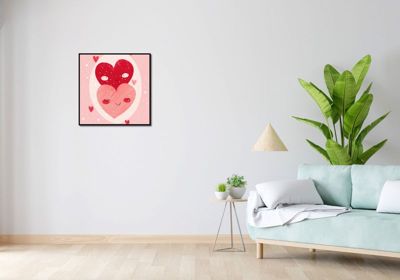 Plakat 60x60cm Ciepło Serca zdjęcie 4