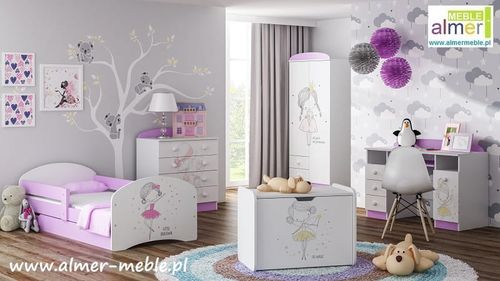 biurko dla chłopca pokój dziecka meble dziecięce RAJD 11 NB7 grafika auta na Arena.pl