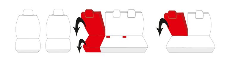 Dacia Lodgy 7os Pokrowce dopasowane na fotele zdjęcie 6