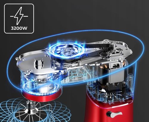 ROBOT KUCHENNY PLANETARNY MIKSER 3 MIESZADŁA MISA 6,2L MOCNY 3200W na Arena.pl