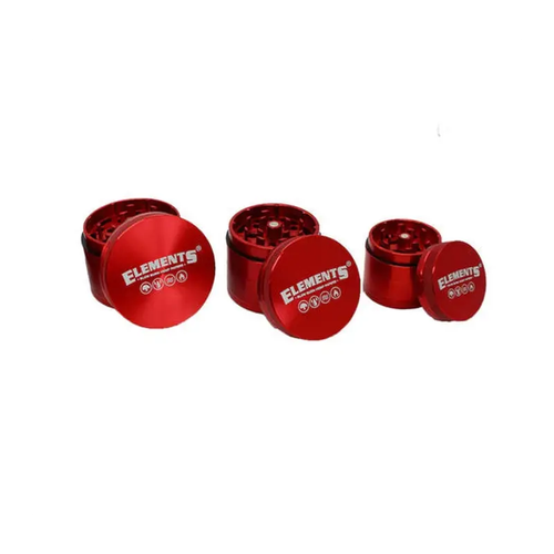 metalowy młynek 4-częściowy elements red medium 55 mm na Arena.pl