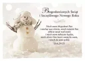 Kartka Na Boże Narodzenie. Niech Wam Błogosławi Pan...