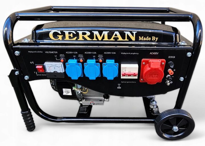 AGREGAT PRĄDOTWÓRCZY A8 5,2kW KOŁA MIEDŹ prądu AVR+ MIEDZIANY STOJAN GERMAN zdjęcie 9