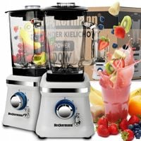 BLENDER KIELICHOWY DO KOKTAJLI BIAŁY MOCNY 1600W 1,6L HECKERMANN PREMIUM