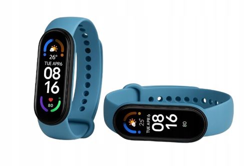 CZARNY SMART BAND 6 - PODGLĄD SMS, POŁĄCZENIA SMARTWATCH OPASKA na Arena.pl