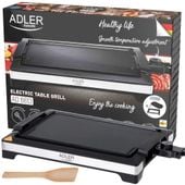 ADLER OPIEKACZ GRILL KONTAKTOWY CZARNY DUŻY ELEKTRYCZNY 3000W XXL AD6613