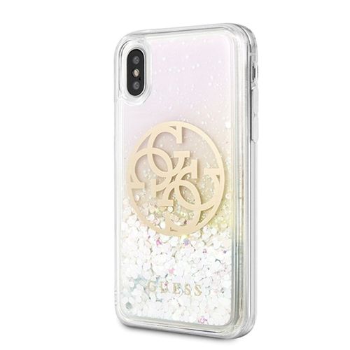 Guess Gradient Liquid Glitter Circle Logo - Etui iPhone Xs / X na Arena.pl