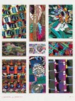 Plakat 30x40cm Kwiaty Art Deco v.17, Bénédictus Vintage do Salonu