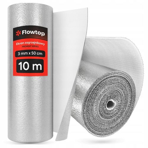 Ekran Zagrzejnikowy 10m Mata Pianka Aluminiowa Izolacyjna Odbija Ciepło Alu na Arena.pl