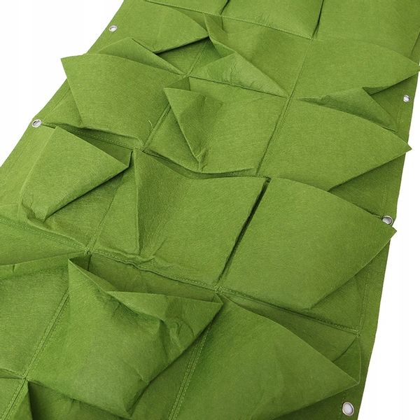 Doniczka WISZĄCA FILC Kaskada WARZYW ZIÓŁ TRUSKAWEK Ogród 18 miejsc zdjęcie 10