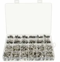 Zestaw bezpieczniki szklane 5x20mm 6x30mm 360sztuk