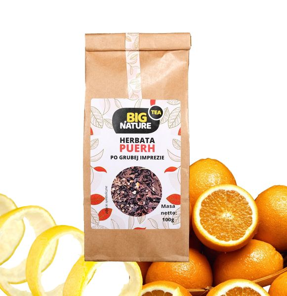 Herbata PUERH PO GRUBEJ IMPREZIE 100g zdjęcie 1