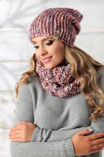 Czapka zimowa damska CHLOE multikolor róż na Arena.pl