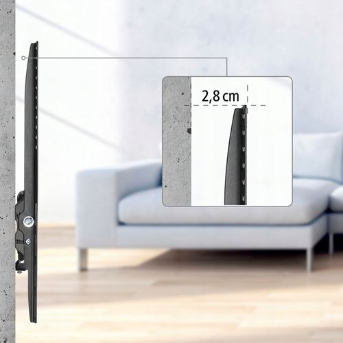 Mocny UCHWYT DO TELEWIZORA do 75" Hama LCD/LED VESA 600X400 uchylny na Arena.pl
