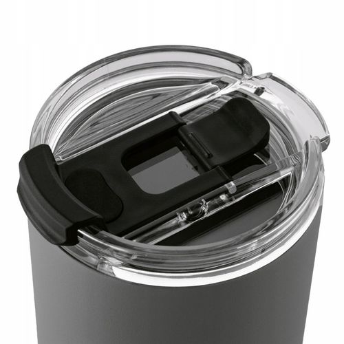 KUBEK TERMICZNY ze słomką poręczny PRÓŻNIOWY SZARY Konighoffer Davos 420 ml na Arena.pl