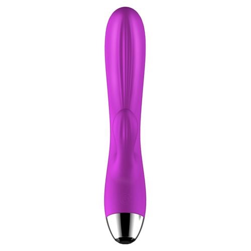 wibrator silicone vibrator and pulsator purple usb 7+7 function / heating na Arena.pl