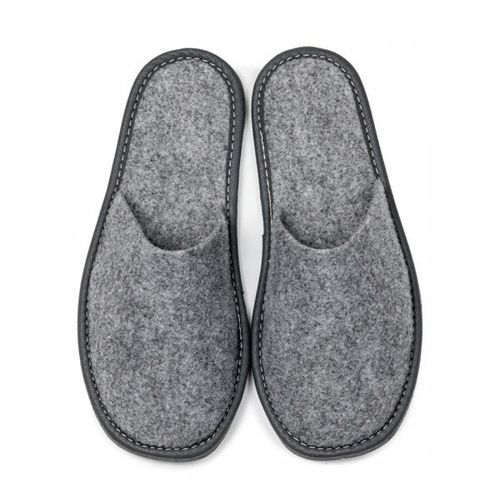 FILCOWE KAPCIE DAMSKIE SZARE PEŁNE KLAPKI DOMOWE na Arena.pl