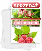 Ulotki A6 reklamowe firmowe 1000 szt projekt w cenie sprzedaż malin