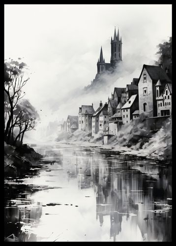 Plakat 42x59,4cm Mglisty Refleks na Arena.pl