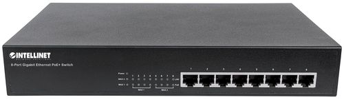 INTELLINET GIGABIT SWITCH 8X 10/100/1000 RJ45 POE+ 140W 19  RACK na Arena.pl