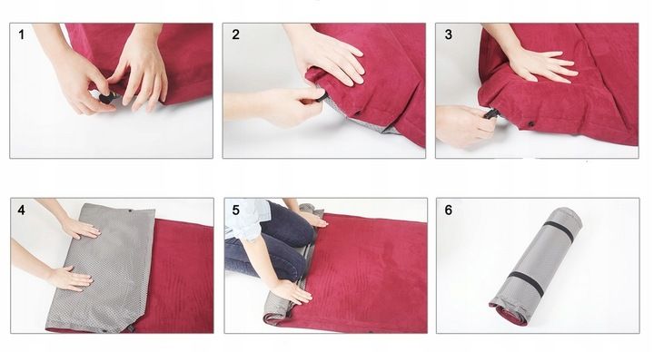 MATA SAMOPOMPUJĄCA MATERAC karimata turystyczna kempingowa POD NAMIOT BIWAK zdjęcie 7