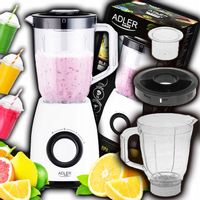 BLENDER KIELICHOWY ADLER DO KOKTAJLI 1000W MOCNY 1,5L ROZDRABNIACZ SIEKACZ