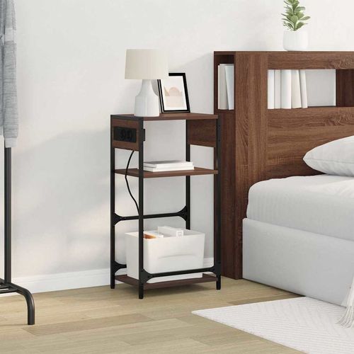 Szafka Nocna z szufladą Brązowy dąb 40 x 27 x 76 cm na Arena.pl