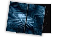 SZKLANA DESKA NA KUCHENKĘ 2x30x52 050C LIŚCIE NOCĄ