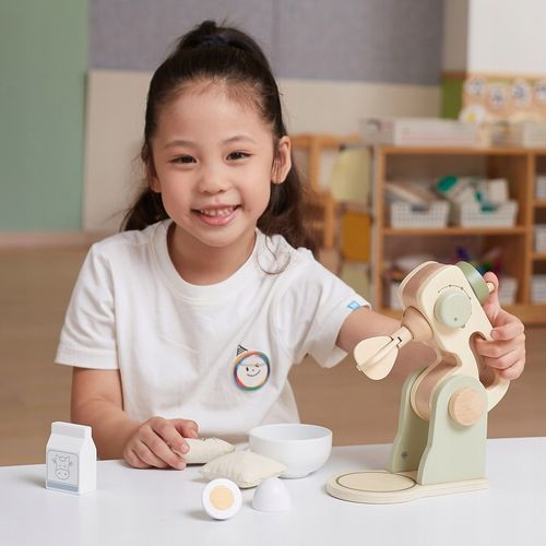 DREWNIANY MIKSER KUCHENNY ZIELONY BLENDER AKCESORIA ZESTAW VIGA POLARB na Arena.pl