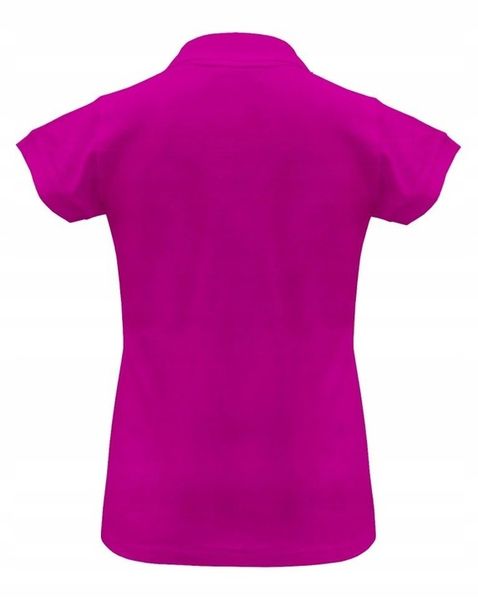 KOSZULKA POLO damska POLÓWKA bawełniana JHK POPL-200 fuksja FU r. M zdjęcie 6