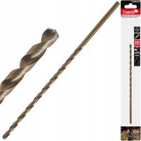 wiertło do metalu stali bardzo długie 5.0mm 195mm din1869 hss złote tvardy