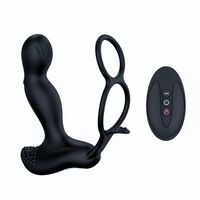 Wibrator Silicone Massager 7 Function and Heating Function, Black