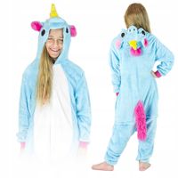 PIŻAMA DRES PRZEBRANIE PLUSZOWE KIGURUMI ONESIE DLA DZIECI DZIEŃ DZIECKA L