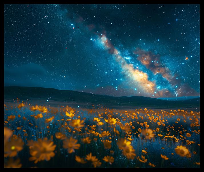 Plakat 60x50cm Nocne Niebiosa zdjęcie 2
