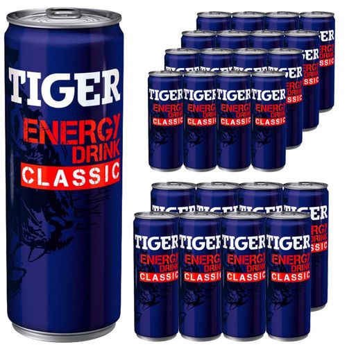 Tiger Energy Drink Classic Gazowany napój energetyzujący 250 ml x 24 sztuk na Arena.pl