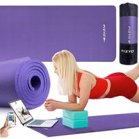Mata do Ćwiczeń Jogi Pilatesu w Domu Siłowni Fitness Gimnastyczna NBR Gruba