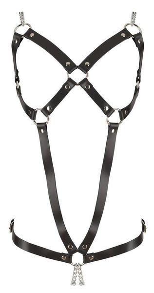 Leather Harness 2 Chains S-L zdjęcie 5