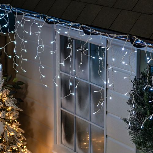 DŁUGIE LAMPKI 500 LED SOPLE ŚWIATEŁKA ŚWIĄTECZNE ZEWNĘTRZNE Z EFEKTEM FLASH na Arena.pl