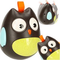 Wańka Wstańka Sowa Sensoryczna Kiwajka Edukacyjna dla Dzieci Czarna