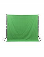 Tło materiałowe fotograficzne GlareOne 3x3 m z tunelem zielone Green Screen
